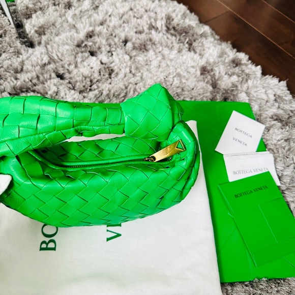 Brand New Full Set Bottega Veneta Mini Jodie Parakeet Coloir - Picture 3 of 8